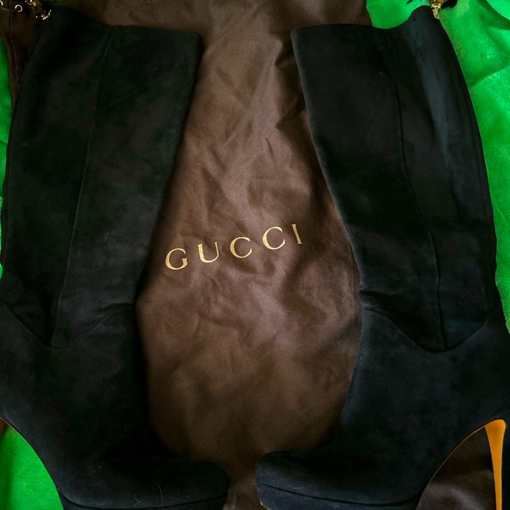 Selling these gently used Gucci boots. Comes with the original boot bag.